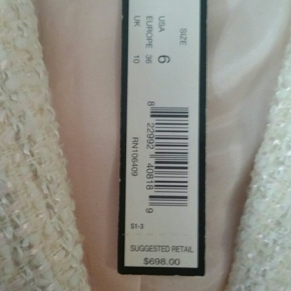 Gorgeous TAHARI SILK TWEED BLAZER Size 6 - Picture 4 of 5